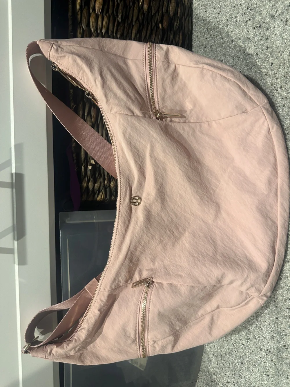 lululemon athletica Blush Pink Hobo Shoulder Bag